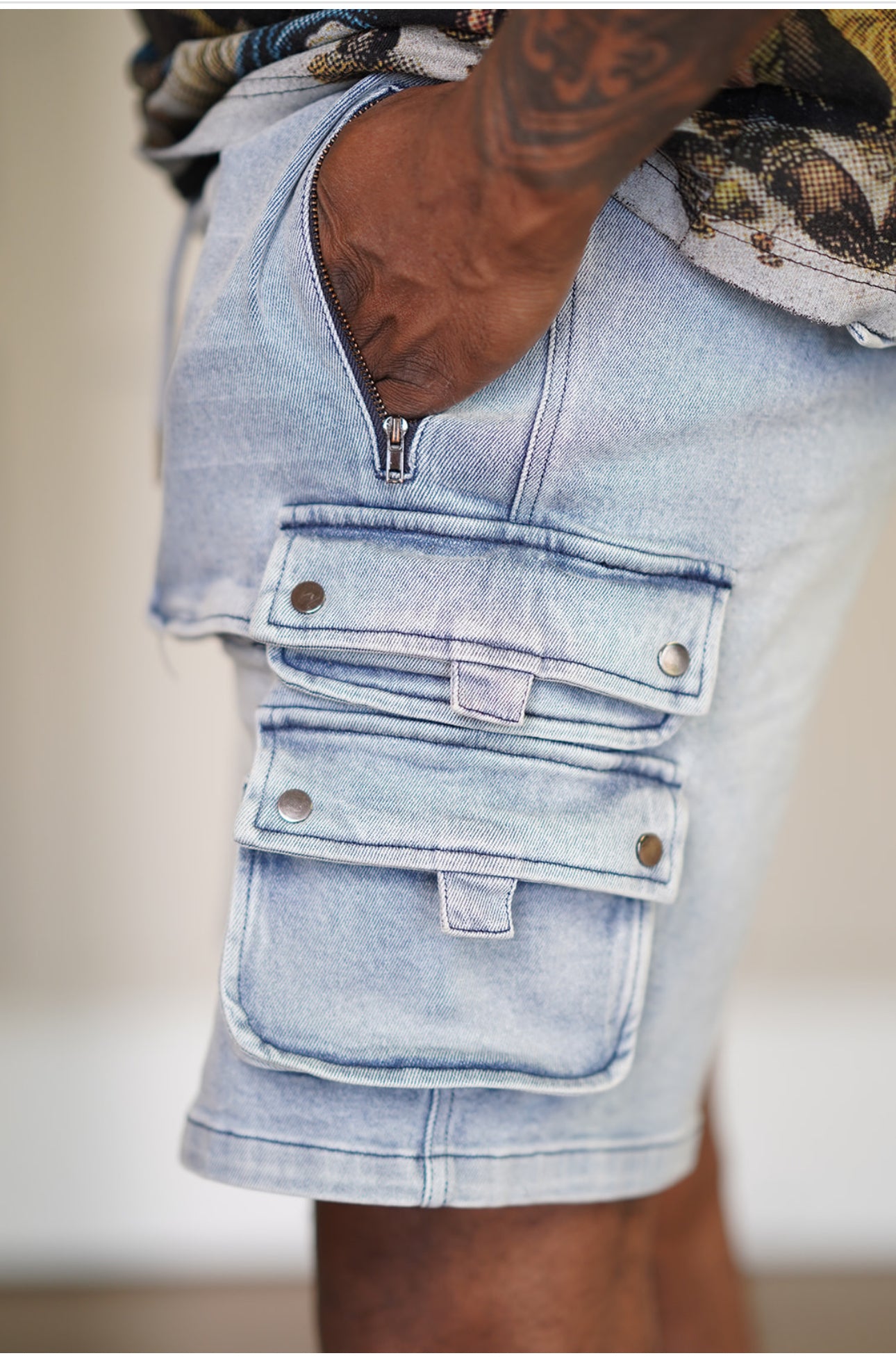 E3 Tactical cargo shorts( Laser Blue)
