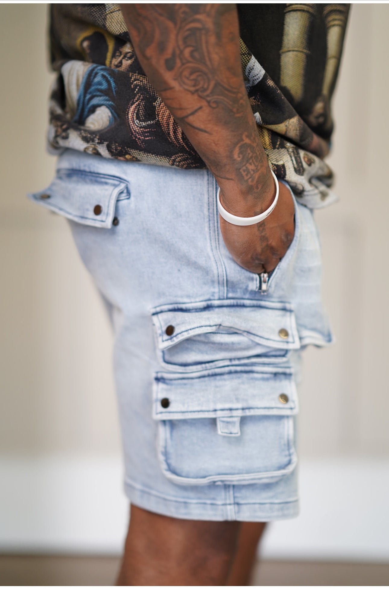 E3 Tactical cargo shorts( Laser Blue)